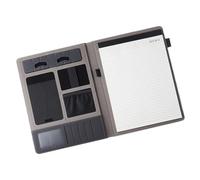 Padfolio professionale | Cartella per curriculum, blocco note professionale in pelle PU incluso, organizer per documenti per riprendere documenti per presentazioni