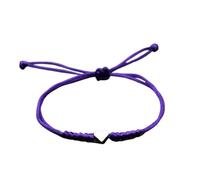 PADGCNOR Braccialetti Intrecciati In Corda Bracciale semplice con cuore d'amore Braccialetti intrecciati catena in corda nera a più colori rosa rosso nero Accessori for ragazze(42 EU)