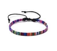 PADGCNOR Braccialetti Intrecciati In Corda Braccialetti dell'amicizia con corda intrecciata colorata for donna, uomo, braccialetto intrecciato fatto a mano in cotone(YAA-012)