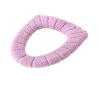 PADGCNOR Cuscino per Sedile WC Cuscino Universale for Sedile WC da Bagno, Imbottitura Morbida, Coperchio for Sgabello, Tappetino Caldo, Lavabile, Confortevole, Delicato sulla Pelle, Invernale(Pink)