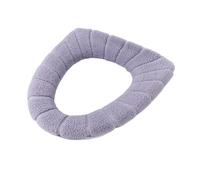 PADGCNOR Cuscino per Sedile WC Cuscino Universale for Sedile WC da Bagno, Imbottitura Morbida, Coperchio for Sgabello, Tappetino Caldo, Lavabile, Confortevole, Delicato sulla Pelle, Invernale(Gray)