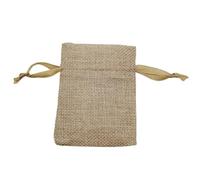 PADGCNOR Sacchetti di Cotone e Lino per Caramelle Nastro di Seta Borsa Regalo in Cotone Sacco Lino Sacchetti Iuta con Coulisse Tessitura in Mussola(Ribbon Rope,17x23cm)
