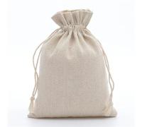 PADGCNOR Sacchetti di Cotone e Lino per Caramelle Sacchetti Regalo in Cotone e Lino con Coulisse, Sacchetti for imballaggio in Tela, for Gioielli Natalizi, Antipolvere(17x23 cm)