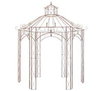 Padiglione da Giardino Marrone Anticato 3 m in Ferro