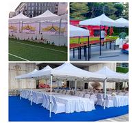 Padiglione da giardino pieghevole, regolabile, traspirante, 3 x 2 m, impermeabile, per campeggio, barbecue, spiaggia e parco, parasole (bianco)