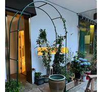 Padiglione da giardino romantico con arco di rose for piante rampicanti e verdure(Green,2.5 * 2.3m)