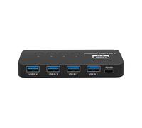 Padivine Splitter USB 3.0 4 in 4 out multi-device sharing trasmissione ad alta velocità per tastiera e mouse
