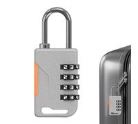 Padlock Combination - 4 Digit Password Lock, Strong Metal Security Padlock, Waterproof Code Access Lock Protection Storage Case Luggage Backpack Suitcase Travel Safety Solution For Home