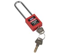 Padlock Di Sicurezza Sealey Con Gancio Lungo Per Manutenzione Sicura EV12