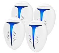 Padonco Repellente a ultrasuoni per parassiti, confezione da 4 pezzi, per cucina, soffitta e garage, efficace dispositivo di controllo dei roditori per ridurre l'attività di topi, ratti, ragni, sicuro