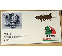 PADOVA MODELLISMO 3D MIG-21 GROUND EQUIPMENT FOR EDUARD KITS SCALA 1:72 COD.3D72