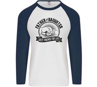 Padre & Daughter Best Friends Father's Day Giorno Uomo L/S Baseball T-Shirt