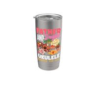 Padre e figlia Ukulele Buddies For Life Music Player Bicchiere termico in acciaio inox doppia parete