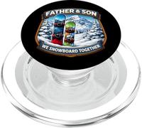 Padre E Figlio Noi Snowboard Insieme Snowboard Papà Ragazzo PopSockets PopGrip per MagSafe