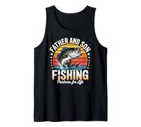 Padre E Figlio Pesca Partners For Life Retro Bass Trip Canotta