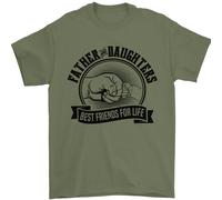 Padre & Figlie Best Friends Festa Del Papà Uomo T-Shirt 100% Cotone