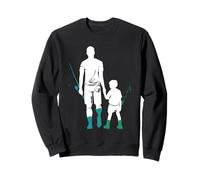 Padre Figlio Abbinamento Pescatore Felpa