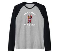 Padre Natale Birra Xmas Ho Ho Hold My Beer Maglia con Maniche Raglan