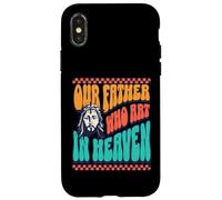 Padre Nostro Che Arte In Cielo Divertimento Dio Retro Font Gesù Amore Custodia per iPhone X/XS