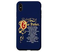 Padre Nostro che Arte in Cielo Preghiera Cattolica Custodia per iPhone XS Max