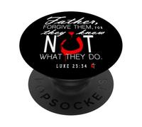 Padre perdona loro, non sanno quello che fanno PopSockets PopGrip Adesivo