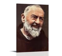 Padre Pio - Dipinti decorativi creativi, impermeabili, senza cornice, direttamente incollati con materiali a prova di umidità e anti incrostazioni, per soggiorno, camera da letto, quadri da appendere