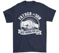 Padre & Son Best Friends per Life Uomo T-Shirt 100% Cotone