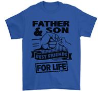 Padre & Son Best Friends per Life Uomo T-Shirt 100% IN Cotone
