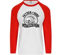 Padre & Sons Best Friends Father's Day Giorno Uomo L/S Baseball T-Shirt
