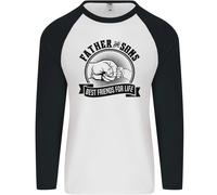 Padre & Sons Best Friends Father's Day Giorno Uomo L/S Baseball T-Shirt