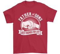 Padre & Sons Best Friends per Life Uomo T-Shirt 100% Cotone