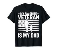 Padre Veterans Day Il mio veterano preferito è mio padre per i bambini Maglietta