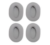 Padres de reemplazo cojines premium suave transpirable tela de malla esponja de espuma de memoria de alta densidad para x auriculares 2 pares (Gris)
