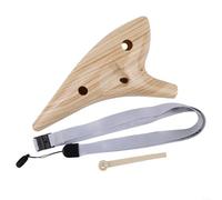Padroneggia facilmente l'arte di suonare l'ocarina in resina a 12 fori con libretto musicale e borsa (marrone chiaro)