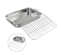 Padroneggia l'arte di arrostire con questa elegante teglia lucida a specchio