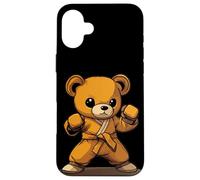 Padroneggia le mosse con questa grafica Karate Teddy Bear Custodia per iPhone 16 Plus