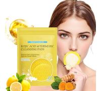 Pads Detergenti al Curcuma e Acido Kojico per il Viso 40 Pezzi, Dischetti Esfolianti Idratanti e Bilancianti Olio e Acqua, Pulizia Profonda e Peeling Delicato per Pelle Normale e Mista