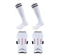 Pads di tibia da calcio, guardie dello stinco - Comodi guardiani dello stinco con calze | Maniche da calcio Equipaggiamento da calcio