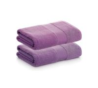 PADUANA | Confezione da 2 asciugamani da bagno 100 x 150 lilla 100% cotone pettinato - Asciugamano ad asciugatura morbida, veloce e massimo assorbimento - Disponibile asciugamano da bagno, asciugamano
