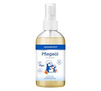 PAEDIPROTECT Olio nutriente 200 ml, delicato olio per bambini con olio di mandorle, per la pelle delicata dei bambini e del bambino e per il massaggio, in pratica bottiglia, senza microplastica