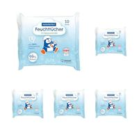 PAEDIPROTECT Salviette umidificate 1 x 10 pezzi, sensitive Baby Water Wipes con 99% di acqua senza profumi, per la pelle delicata del bambino e dei bambini, con estratto di cocco, senza microplastica
