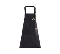 PAEHUIMT Grembiule Cucina Uomo Donna, Grembiule Barbecue, Grembiule da Lavoro, Maestra Scuola Infanzia, Impermeabile (Nero)