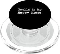 Paella Is My Happy Place Divertente Paella Minimalista Dattilografia PopSockets PopGrip per MagSafe