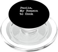 Paella La mia ragione per cucinare Paella divertente Scrittura da scrivere minimalista PopSockets PopGrip per MagSafe