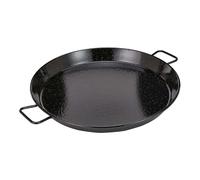 Paellera Ferro Smaltato Nera con 2 Manici ø 80 cm - Garcima