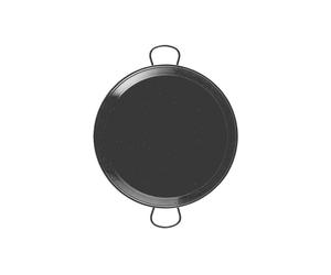 Paellera marca Vaello ferro 2 manici smaltata diametro Cm 40
