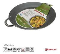 PAELLERA TEGAME BASSO LINEA DELUXE D.38 ALLUMINIO SATINATO INTERNO ANTIADERENTE