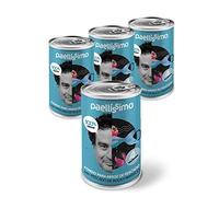 Paellissimo - Brodo Concentrato di Riso e Pesce a Base di Pesce di Scoglio e Frutti di Mare | 100% Naturale e Senza Glutine | 4 Porzioni x Lattina (Contenuto per Lattina 400gr) | 4 Unità