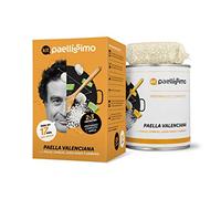 Paellissimo - Paella Kit Preparato per Paella Valenciana, Ricetta Tradizionale de carne e verdure | Piatto Precotto Casereccio: Riso Bomba, Brodo concentrato, Paella Seasoning | 2-3 Pers. | 1 Pezzo