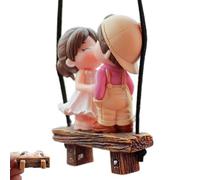 Pärchen Rapliegel Suppongatore- Swinging Car Ornamental per specchietti retrovisori | Decorazione romantica per coppie, ciondolo dolce in PVC per uomini, donne e adolescenti, assemblaggio libr